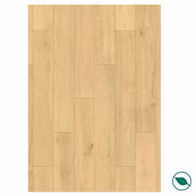 Sol stratifié effet parquet – 12 mm – boîte de 6 lames  1,51 m2 – EH RIVER 12 K725 PURE+ Cornsilk Ethereal Oak