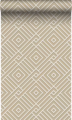 Origin Wallcoverings papier peint motif graphique 3D beige 50 x 900 cm