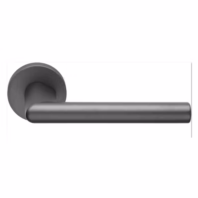 2 poignées rosace carrée A CLIPSER, finition gris anthracite garantie 5 ans, pour porte intérieure sans clé.