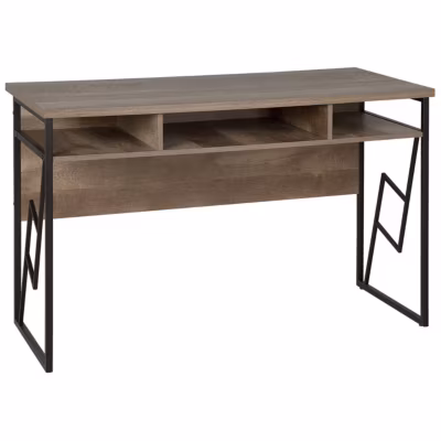 Table de bureau FORRES Marron/noir 120 cm 60 cm