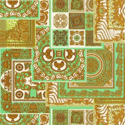 Profhome 370482-GU Papier peint baroque légèrement texturé subtilement chatoyant 7,035 m2