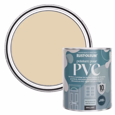 Peinture Beige pour Portes et Fenêtres en PVC, Finition Brillante – RUST-OLEUM – Sandhaven 750ml