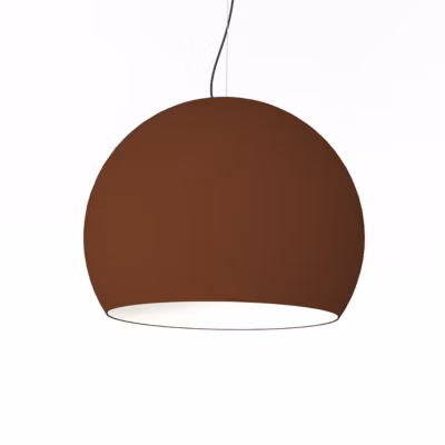 LUMICOM – JOE Suspension, 1X E27, max 42W, métal, corten/blanc traffic, D.50cm