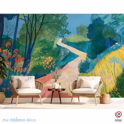 Papier peint Chemin dans la campagne – Intissé – 400 cm – 280 cm – MaCrédenceDéco
