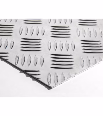 Plaque Aluminium Strié, ép. 2/3mm, Hauteur 65cm x Largeur 10cm