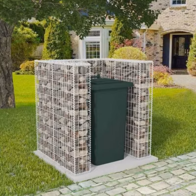 Cadre à gabion – vidaXL – 110 x 100 x 120 cm – Acier galvanisé – Rectangulaire – Durable