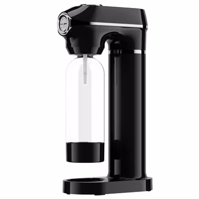 Machine à gazéifier noire + 2 bouteilles Naturamix AQUABELLA NOIR aquabella