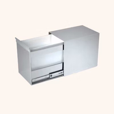 Poubelle cuisine SILKO 18 L – poubelle encastrable inox 1 x 18 litres