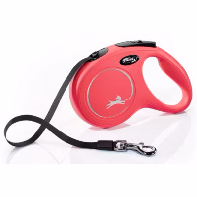 Laisse sangle 5 mètres M Max 25 KG rouge laisse pour chien