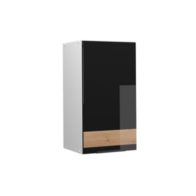 Vicco Elément haut de cuisine Chêne noir brillant 40cm