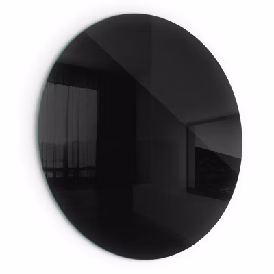 Plaque de Sol décorative Cheminée Wallfluent fi50 cm Couleur noire Protection Chaleur