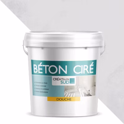 Béton ciré salle de bains – Kit complet 5m² (en 2 couches) –  Lune – CREATION SUD