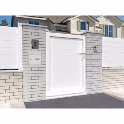 Portillon plein Blanc L 1000 x H 1564 mm