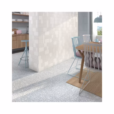 Carrelage sol / mur effet terrazzo bleu 30×30 cm FARNESE AMALFI AZUL