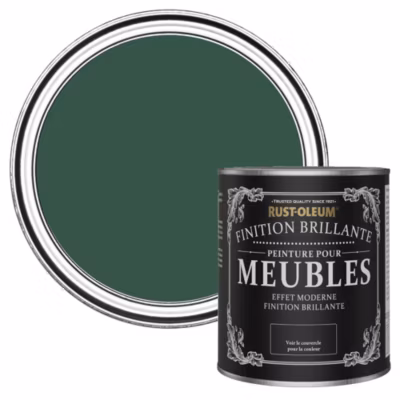 Peinture Verte pour Meubles, Finition Brillante – RUST-OLEUM – Pinède 750ml