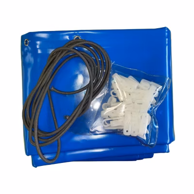 Bâche hivernage piscine hors sol Gré Sunbay Lili diamètre 295 cm – Toile PVC 640 g/m² Bleu – Couverture hiver