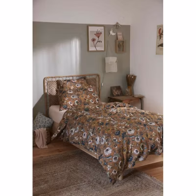 Housse de couette « Camélia » toutes dimensions « Gaze de Coton » – Housse de couette 140 x 200 cm