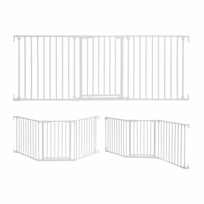 Barriere de sécurité enfant – Discovery 3 – DREAMBABY – 74,5 cm a 1,95 cm – Blanc