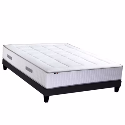 Ensemble matelas PALACIO ressorts 7 zones H28 sommier 140×190