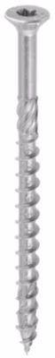 Vis à bois zinguée blanc – tête fraisée – filetage partiel – empreinte torx – pointe anti-fendage 8 x 180 – Boîte de 50