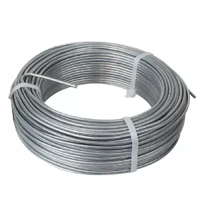 Fil de tension en acier galvanisé pour grillage ou autre – 100 m x Diam 2.2mm – Gris – Linxor