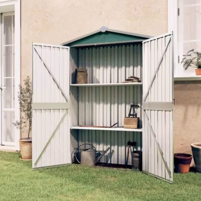 vidaXL Abri de jardin Vert 116x45x175 cm Acier galvanisé 46301