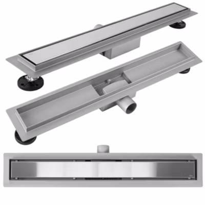 Drain Linéaire Rea Neox 50 Brush Steel