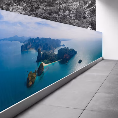 Brise vue Trompe l&rsquo;oeil – 100×375 cm – Vue mer 3617689696256