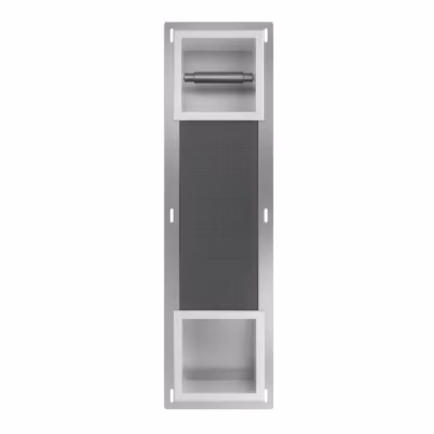 Niche murale encastrée Support de papier toilette WALL BOX PAPER 2 blanc, avec rangement de papier toilette