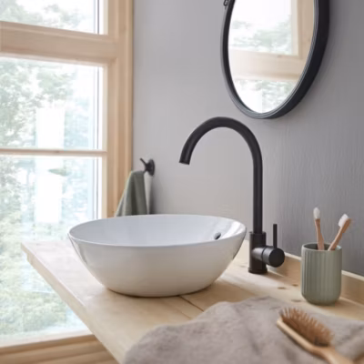 Vasque À Poser Schulte Beco – 38 X 13 Cm – Céramique – Lavabo Arrondi – Blanc