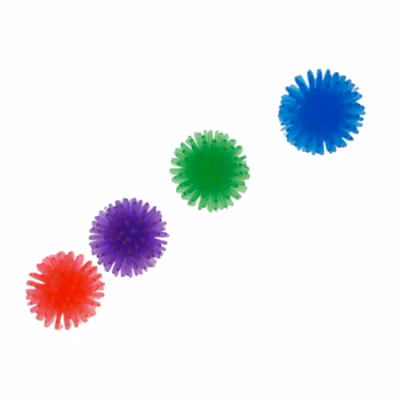 4 Balles hérisson D 3 cm jeux pour chat