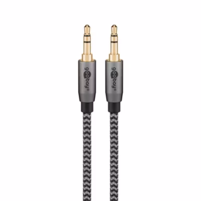Câble audio Jack 3.5mm gold 2 mètres GOOBAY