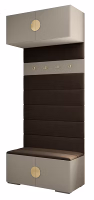 Armoire haute pour le hall Inova 4 100/47/236,7 (gris/doré)