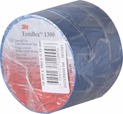 Lot de 3 rouleaux ruban adhésifs 15mm x 10m – Bleu – 3MM