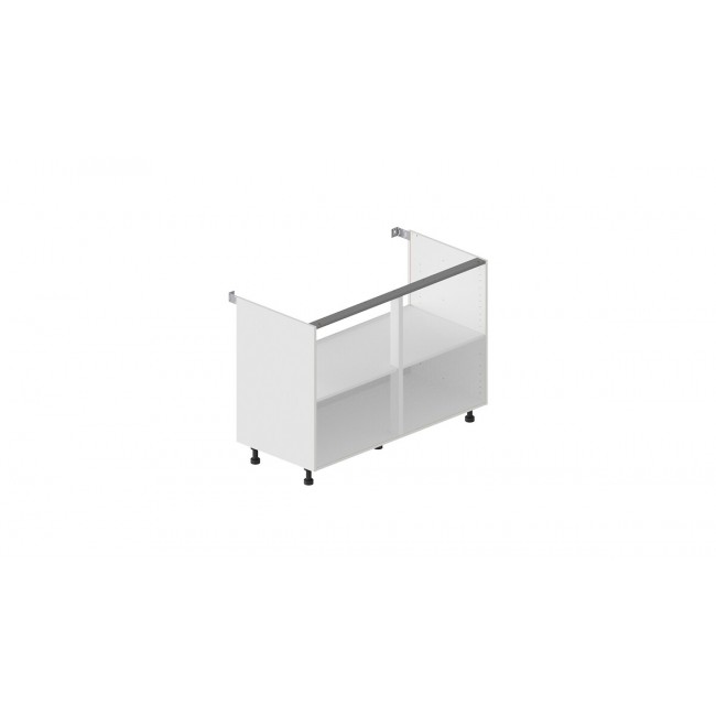 Caisson bas hauteur 770 mm profondeur 540 mm avec 1 tablette – blanc BRICOZOR
