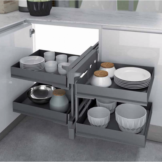 Ferrure 839 Compact 2 pour meuble d'angle – Ikona INOXA
