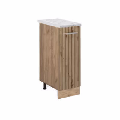 Vicco Meuble de cuisine Chêne Artisan 30cm PT Marbre