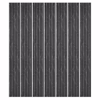Mur TV – Lot de 7 Panneaux tasseaux bois 250 x 30 x 1,9 cm – décor marbre noir/feutrine noir – 5,25m²