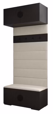 Armoire haute pour le hall Inova 4 100/47/236,7 (noir/noir)