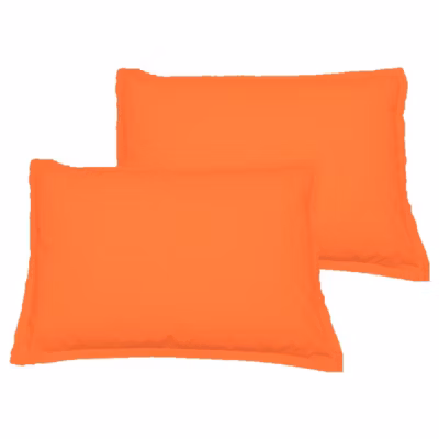 Lot de 2 taies d&rsquo;oreiller en coton Corail 50×70 cm STUDIO