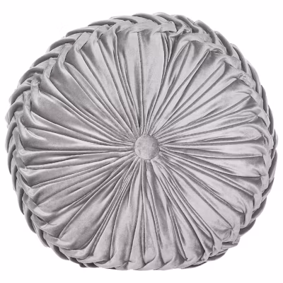 Coussin UDALA Velours 40 x 40 cm Gris Unicolore