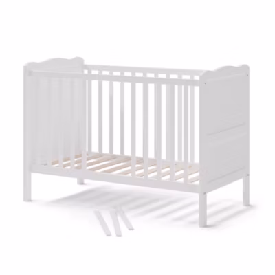 Vitalispa Lit bébé Blanc 60×120 cm