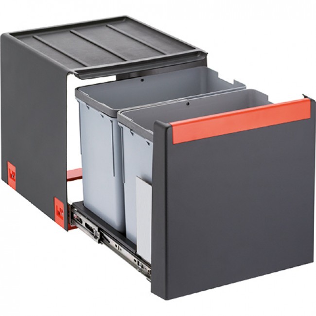 Poubelle tri-sélectif Cube 40 – pour caisson de 400 mm – 28 litres FRANKE