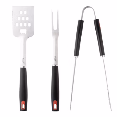 Ensemble d&rsquo;ustensiles pour barbecue Adler AD6727 Acier inoxydable avec étui de transport
