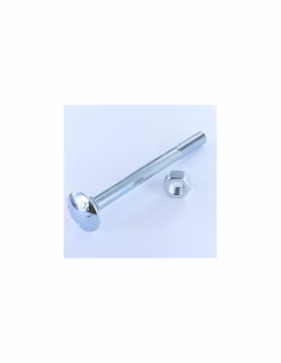 Boulon (vendu avec Ecrou) TRCC JAPY tête ronde collet carré M6X70 Filetage partiel Acier zingué – 1 pièce