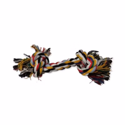 Corde de jeu pour chien 15cm. multicouleur