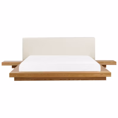 Lit à eau Cuir PU ZEN 180 x 200 cm Frêne naturel