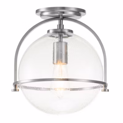 Elstead Hinkley Somerset Plafonnier Globe Nickel Brossé