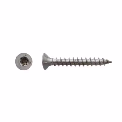 50 Vis Bois Tête Fraisée Torx T40 10 x 200 mm – Inox A2 – D-Work