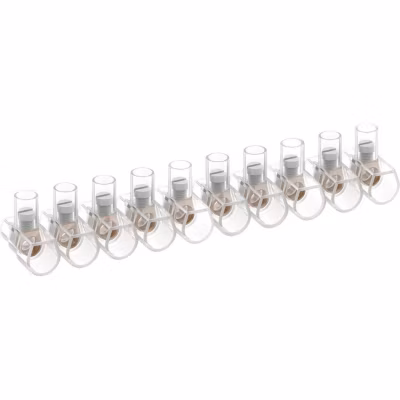 Bornes unipolaires 4 mm2, barrette 10 pôles